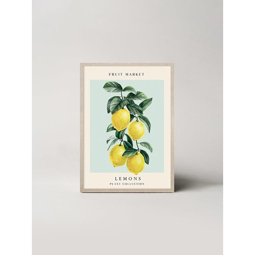Ars Longa Druk artystyczny "Levitating lemons" w ramce - 70 x 50 cm Ars Longa onesize okazja Limango Polska