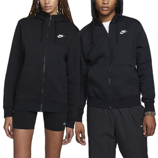 Bluza Nike NSW W Club Hoodie FZ BV2645-010 - czarna ze sklepu streetstyle24.pl w kategorii Bluzy męskie - zdjęcie 184166663