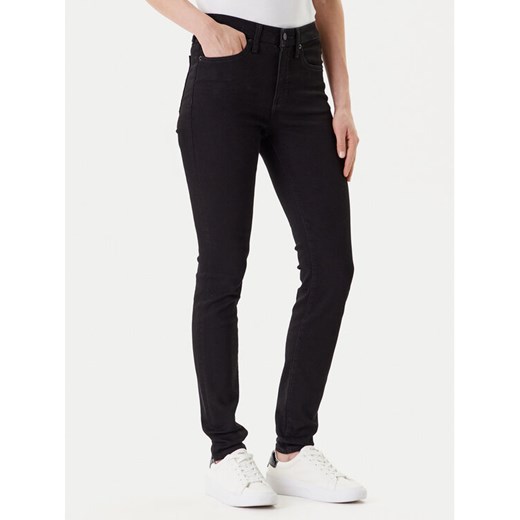 Calvin Klein Jeans Jeansy LV047C777G Czarny Skinny Fit ze sklepu MODIVO w kategorii Jeansy damskie - zdjęcie 184167450