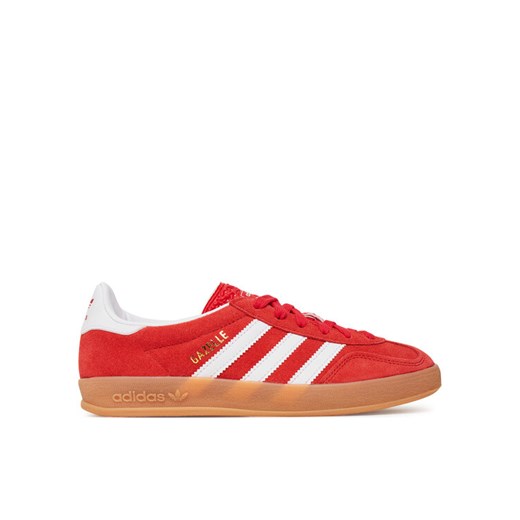 adidas Sneakersy Gazelle Indoor JS3801 Czerwony ze sklepu MODIVO w kategorii Buty sportowe dziecięce - zdjęcie 184167453