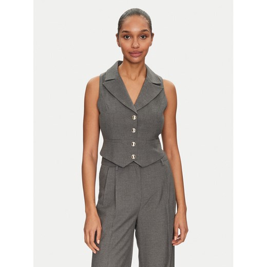 Morgan Kamizelka 251-CJANA.F Szary Slim Fit ze sklepu MODIVO w kategorii Kamizelki damskie - zdjęcie 184167484