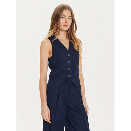 TWINSET Kamizelka 242TP2158 Granatowy Slim Fit ze sklepu MODIVO w kategorii Kamizelki damskie - zdjęcie 184167564