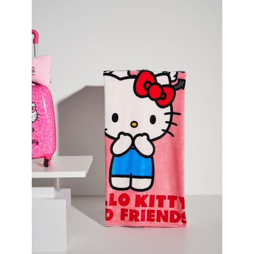 Sinsay - Koc z nadrukiem Hello Kitty - różowy Sinsay One Size Sinsay