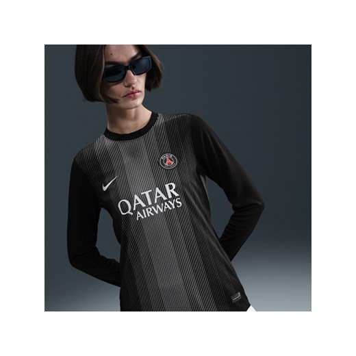 Damska koszulka piłkarska z długim rękawem Nike Dri-FIT Paris Saint-Germain Stadium Goalkeeper 2025/26 – replika - Czerń ze sklepu Nike poland w kategorii Bluzki damskie - zdjęcie 184168724