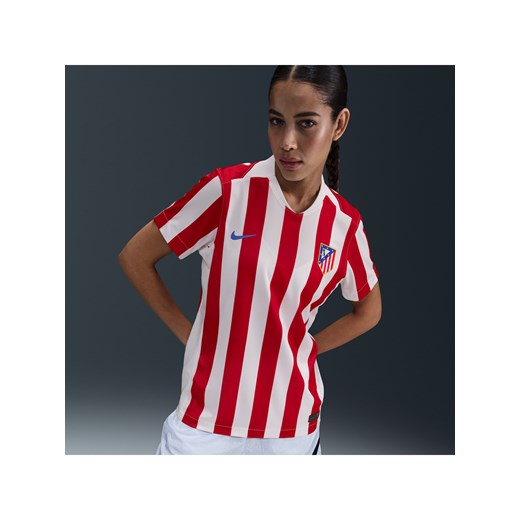 Damska koszulka piłkarska Nike Dri-FIT Atlético Madryt Stadium 2025/26 (wersja domowa) – replika - Czerwony ze sklepu Nike poland w kategorii Bluzki damskie - zdjęcie 184168730