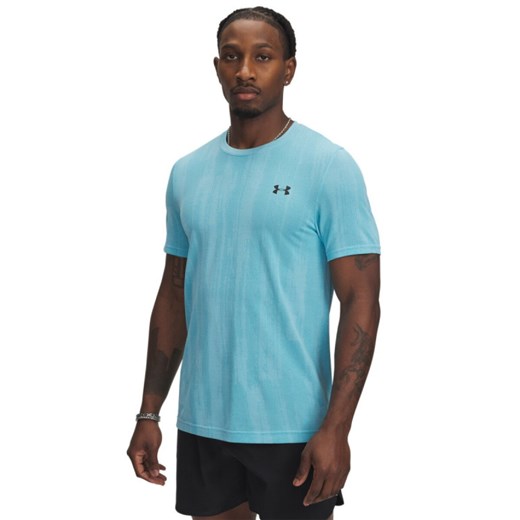 Męska koszulka treningowa Under Armour Vanish Seamless Novelty SS - niebieska ze sklepu Sportstylestory.com w kategorii T-shirty męskie - zdjęcie 184169260