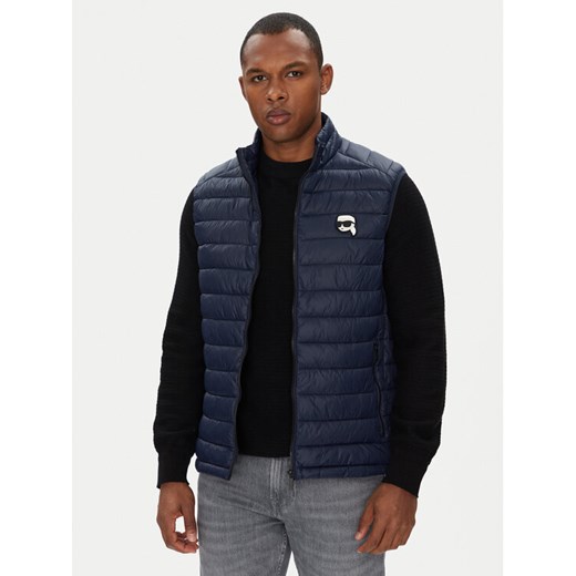 KARL LAGERFELD Bezrękawnik 505711 553590 Granatowy Regular Fit ze sklepu MODIVO w kategorii Kamizelki męskie - zdjęcie 184169664