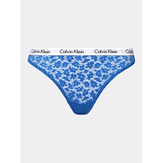 Calvin Klein Underwear Figi brazylijskie 000QD3859E Niebieski ze sklepu MODIVO w kategorii Majtki damskie - zdjęcie 184169694