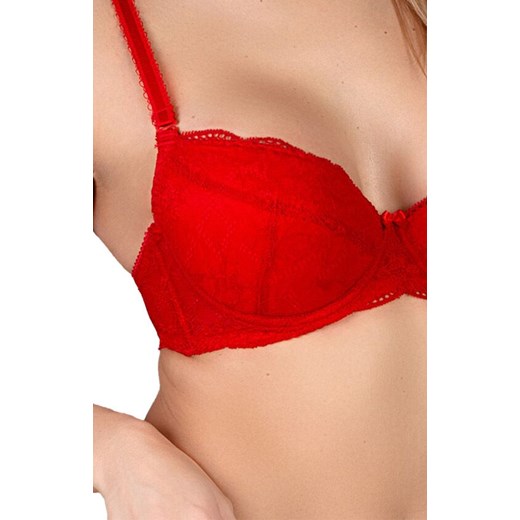 Koronkowy biustonosz push-up czerwony Narcisio, Kolor czerwony, Rozmiar 65C, Barbara Lingerie ze sklepu Primodo w kategorii Biustonosze - zdjęcie 184169891
