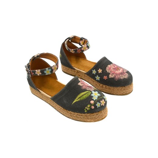 Calceo Espadryle w kolorze czarnym ze wzorem ze sklepu Limango Polska w kategorii Espadryle damskie - zdjęcie 184170114
