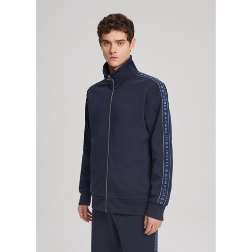 Rozpinana bluza ze stójką i lampasami na rękawach Diverse XXXL Diverse