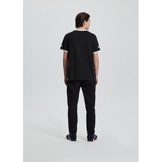 T-shirt męski czarny 