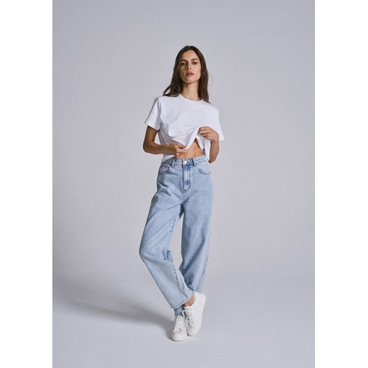 Jeansy carrot leg z wysokim stanem Diverse 36 Diverse