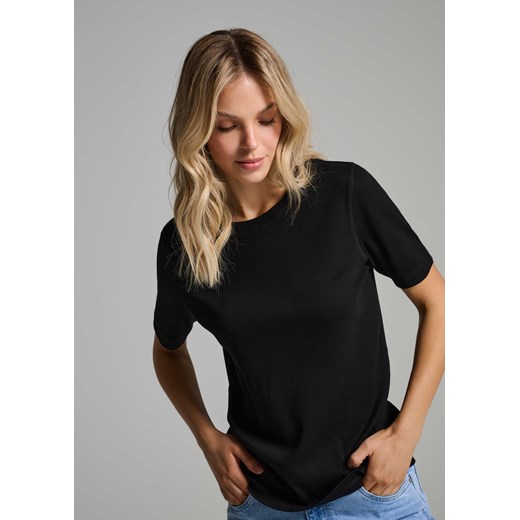 Dopasowany T-shirt damski z ozdobnym wykończeniem Diverse XS Diverse