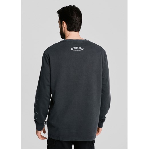 T-shirt męski na wiosnę z długim rękawem