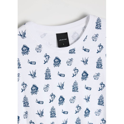 T-shirt męski Diverse w stylu młodzieżowym