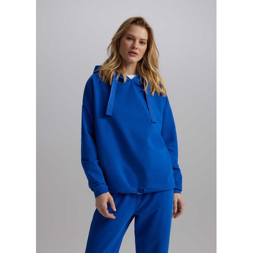 Bawełniana bluza damska z mięsistej dzianiny ze sklepu Diverse w kategorii Bluzy damskie - zdjęcie 184181074