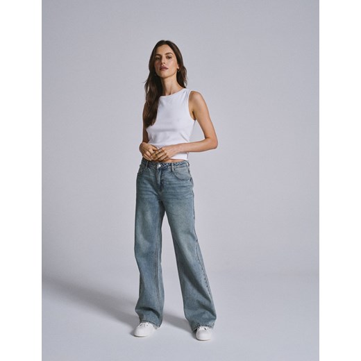 Jeansy loose fit ze średnim stanem Diverse 36 Diverse