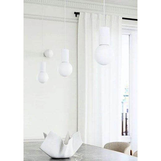 Biała lampa wisząca nad wyspę - K599-Buble Lumes One Size Edinos.pl