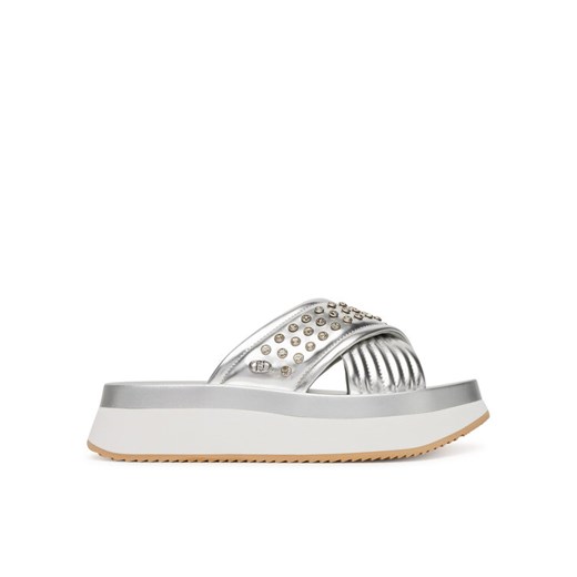Liu Jo Klapki Dreamy Sandal 05BA5091 EX187 Srebrny ze sklepu MODIVO w kategorii Klapki damskie - zdjęcie 184182170