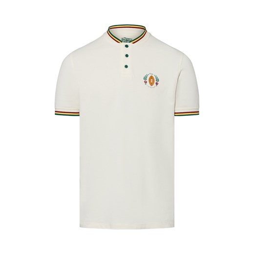 Finshley & Harding London Męska koszulka polo Mężczyźni Bawełna écru jednolity ze sklepu vangraaf w kategorii T-shirty męskie - zdjęcie 184182253