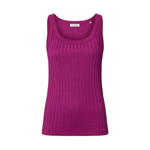 Marc O'Polo Top damski Kobiety Modal purpurowy jednolity ze sklepu vangraaf w kategorii Bluzki damskie - zdjęcie 184182254