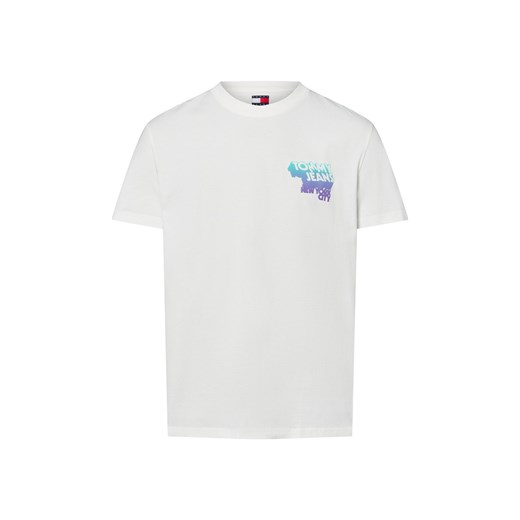 Tommy Jeans Koszulka męska Mężczyźni Bawełna écru jednolity ze sklepu vangraaf w kategorii T-shirty męskie - zdjęcie 184182261