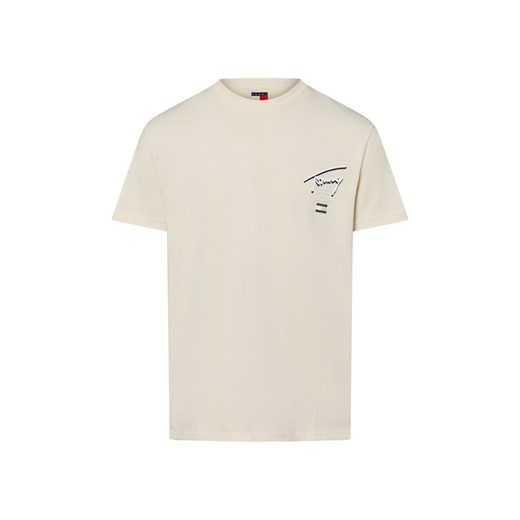 Tommy Jeans Koszulka męska Mężczyźni Bawełna piaskowy nadruk ze sklepu vangraaf w kategorii T-shirty męskie - zdjęcie 184182264