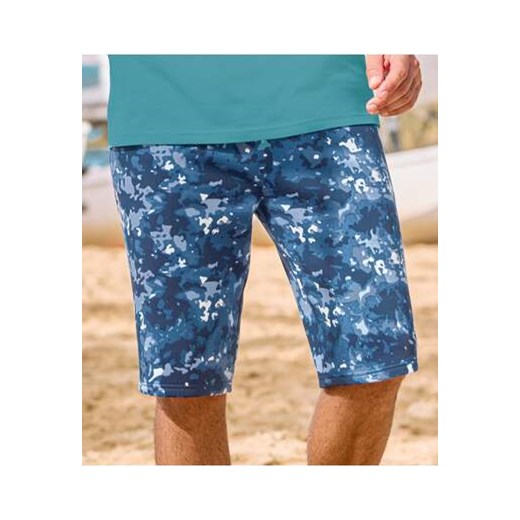 Luźne bermudy z moltonu tie and dye ze sklepu Atlas For Men w kategorii Spodenki męskie - zdjęcie 184182593