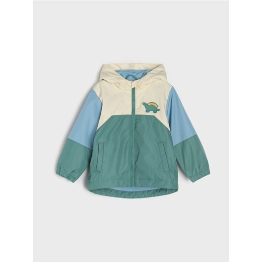 Sinsay - Kurtka z kapturem na polarowej podszewce - wielobarwny Sinsay 92 (1 Sinsay