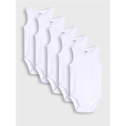 Sinsay - Body 5 pack - biały ze sklepu Sinsay w kategorii Body niemowlęce - zdjęcie 184184032