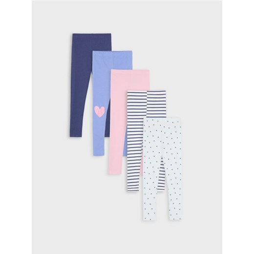 Sinsay - Legginsy 5 pack - wielobarwny - id: 330DU-MLC - marki Sinsay - 184184073 Sinsay - Legginsy 5 pack - wielobarwny ze sklepu Sinsay w kategorii Spodnie dziewczęce - zdjęcie 184184073