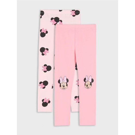 Sinsay - Legginsy 2 pack Minnie Mouse - różowy ze sklepu Sinsay w kategorii Spodnie dziewczęce - zdjęcie 184184082