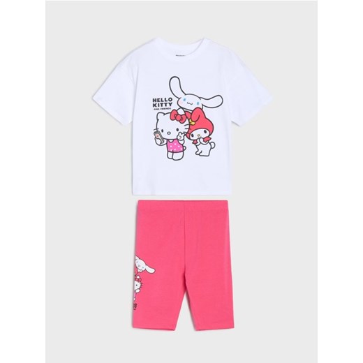 Sinsay - Komplet dzianinowy Hello Kitty - wielobarwny - id: 406DU-MLC - marki Sinsay - 184184093 Sinsay - Komplet dzianinowy Hello Kitty - wielobarwny ze sklepu Sinsay w kategorii Komplety dziewczęce - zdjęcie 184184093
