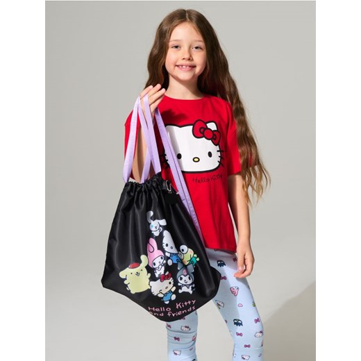Sinsay - Plecak worek Hello Kitty - czarny ze sklepu Sinsay w kategorii Plecaki dla dzieci - zdjęcie 184184181