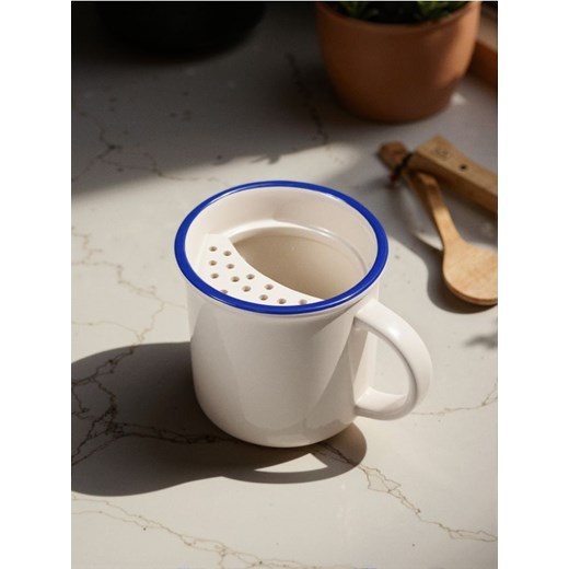 Sinsay - Ceramiczny kubek z sitkiem - biały ze sklepu Sinsay w kategorii Kubki - zdjęcie 184184201