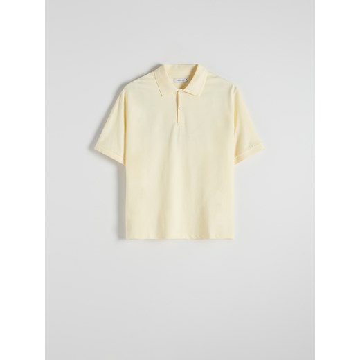 Reserved - Koszulka polo oversize - jasnożółty Reserved M promocja Reserved