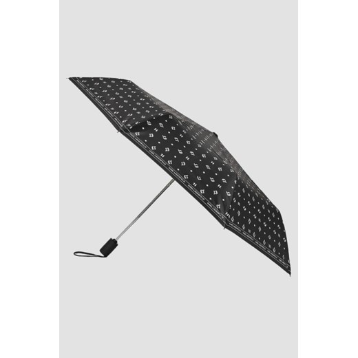 KARL LAGERFELD Czarna logowana damska parasolka Ikon Aop ze sklepu outfit.pl w kategorii Parasole - zdjęcie 184185453
