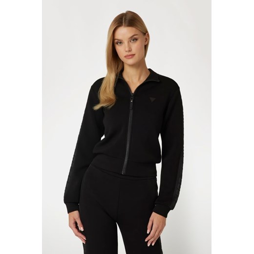GUESS Czarna bluza damska z lampasami New Allie Scuba, Rozmiar S ze sklepu outfit.pl w kategorii Bluzy damskie - zdjęcie 184185480