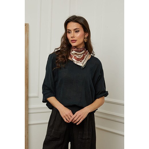 Plume Bluzka &quot;Guimauve&quot; w kolorze czarnym Plume XL wyprzedaż Limango Polska