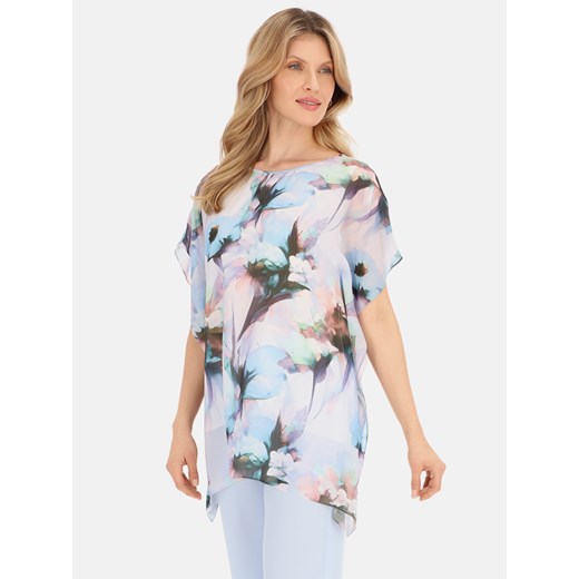 Pastelowa tunika w kwiaty Potis & Verso Laguna ze sklepu Eye For Fashion w kategorii Bluzki damskie - zdjęcie 184186070