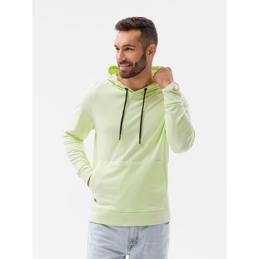 Bluza męska z kapturem - limonkowa V8 B1154 XXL ombre okazja