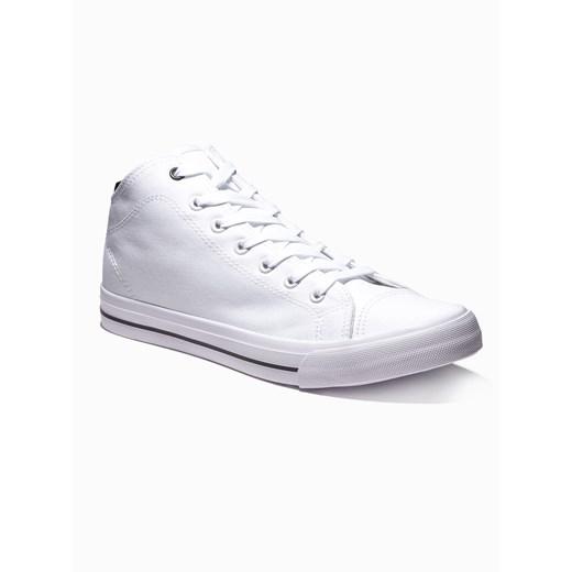 Buty męskie trampki T389 - białe ze sklepu ombre w kategorii Trampki męskie - zdjęcie 184186140