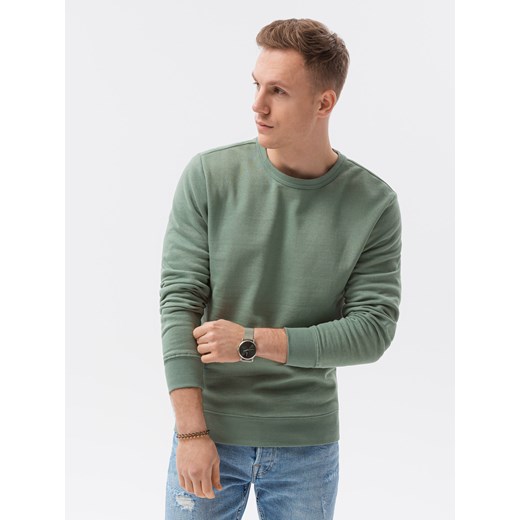 Bluza męska bez kaptura bawełniana - zielona B1146 XXL ombre promocyjna cena