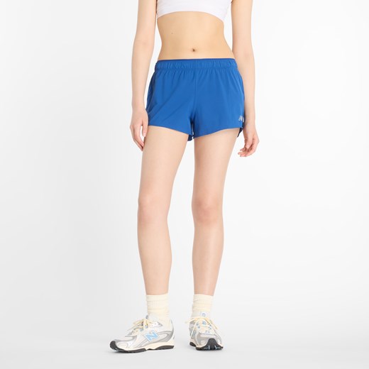 Spodenki damskie New Balance WS41286GAB – niebieskie ze sklepu New Balance Poland w kategorii Szorty - zdjęcie 184186451