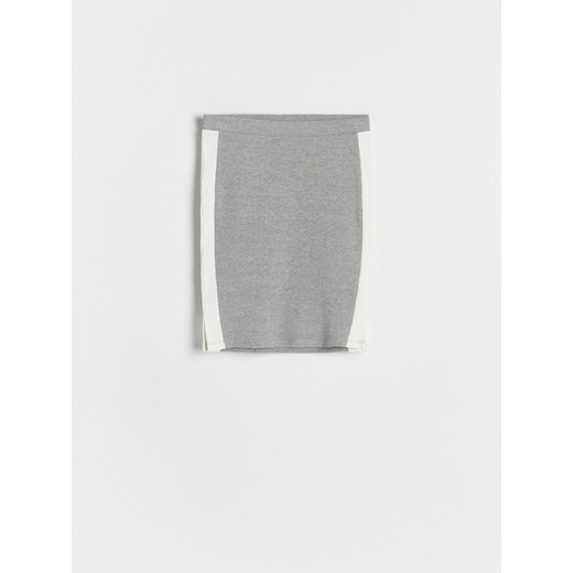 Reserved - Ołówkowa spódnica z lampasami - ciemnoszary ze sklepu Reserved w kategorii Spódnice dziewczęce - zdjęcie 184186463