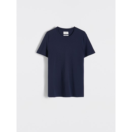 Reserved - T-shirt slim fit - granatowy Reserved L Reserved wyprzedaż