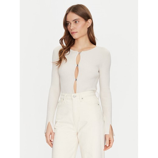 Guess Kardigan W5RR17 Z34O0 Biały Regular Fit ze sklepu MODIVO w kategorii Swetry damskie - zdjęcie 184187440
