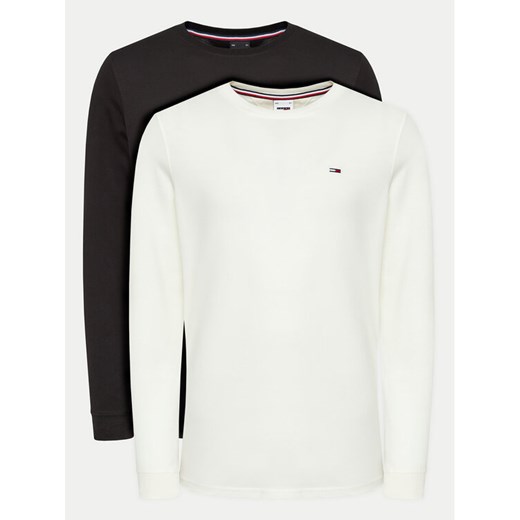 Tommy Jeans Komplet 2 longsleeve DM0DM18438 Kolorowy Slim Fit ze sklepu MODIVO w kategorii T-shirty męskie - zdjęcie 184187460