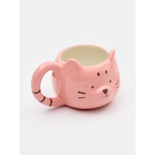 Sinsay - Kubek w kształcie kota - różowy Sinsay One Size Sinsay